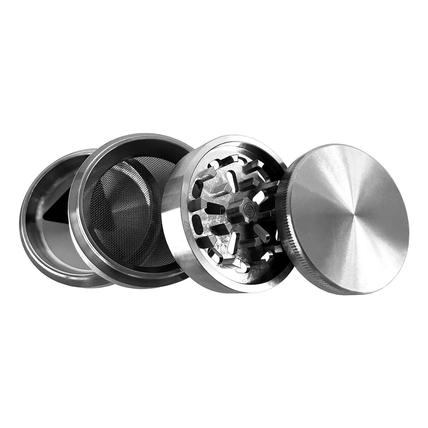Atomic Edelstahl Grinder 4-teilig - 64mm x 46mm Atomic